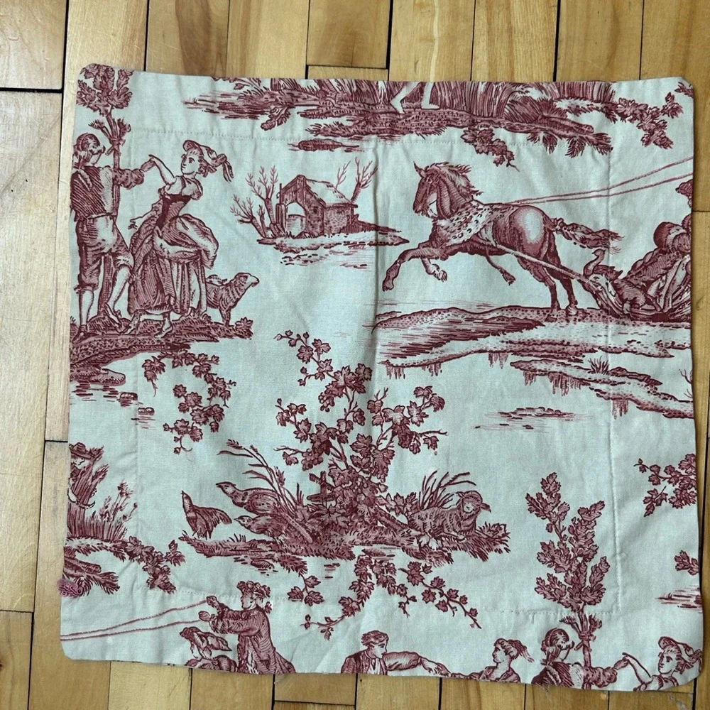 Vintage Pillowcase Colorful Embroidered Cover Unstuffed Cottagecore Grandmacore